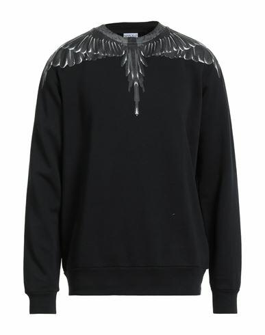 Marcelo Burlon Man Sweatshirt Black Cotton Cover