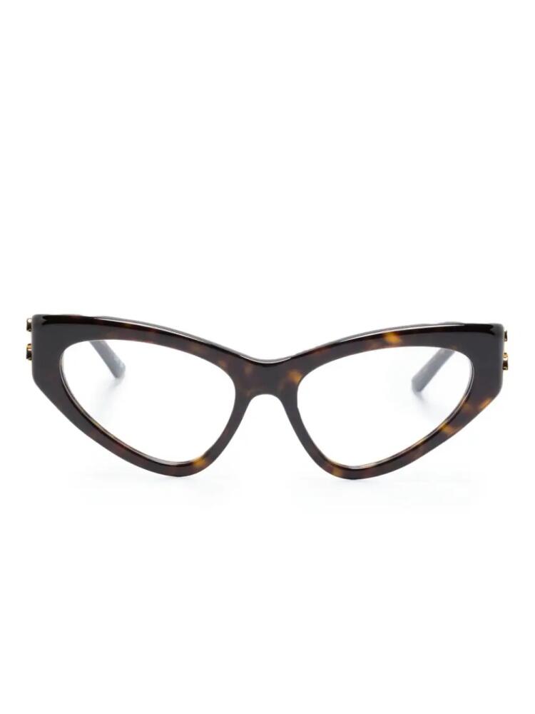 Balenciaga Eyewear tortoiseshell cat-eye frame glasses - Brown Cover