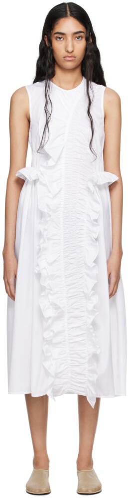 Cecilie Bahnsen White Ole Midi Dress Cover