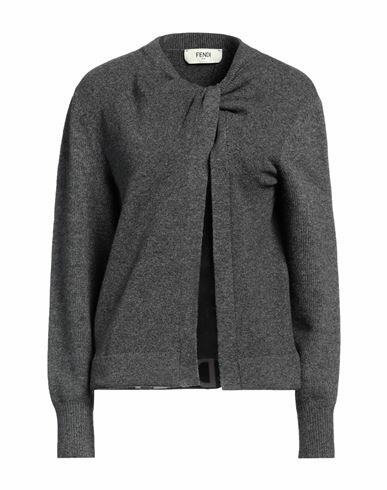 Fendi Woman Sweater Grey Wool, Cashmere, Polyamide, Elastane Cover