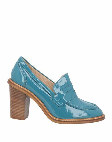 Niū Woman Loafers Turquoise Soft Leather Cover