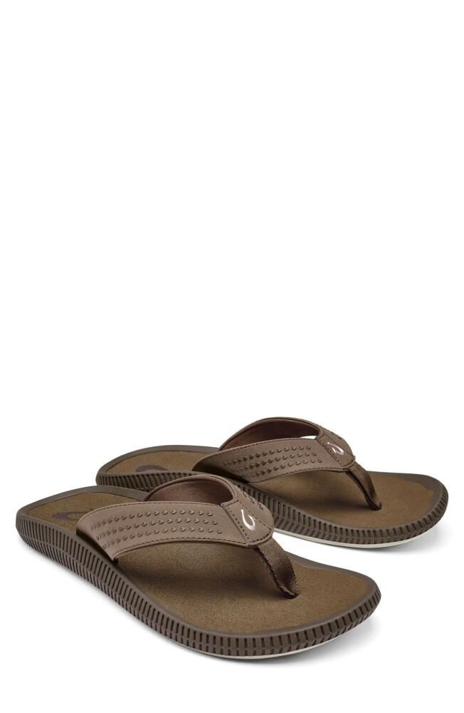 OluKai Ulele Flip Flop in Mustang /Mustang Cover