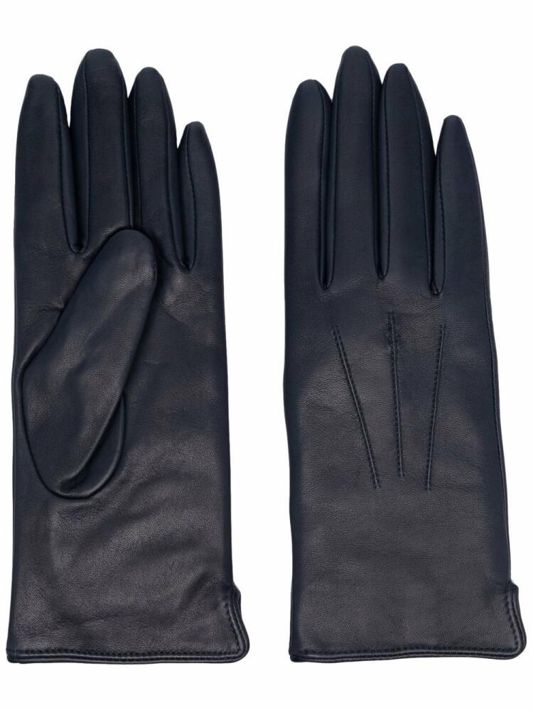 Aspinal Of London slip-on leather gloves - Blue Cover