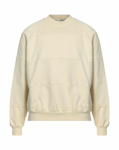 Sunnei Man Sweatshirt Light yellow Cotton Cover