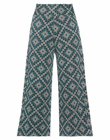 Niū Woman Pants Deep jade Acrylic, Polyamide, Polyester, Elastane Cover