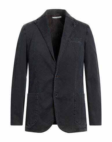 Massimo Rebecchi Man Blazer Navy blue Cotton, Elastane Cover