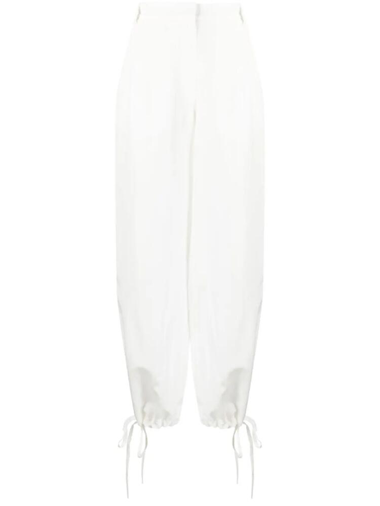 MSGM elasticated-waist trousers - White Cover