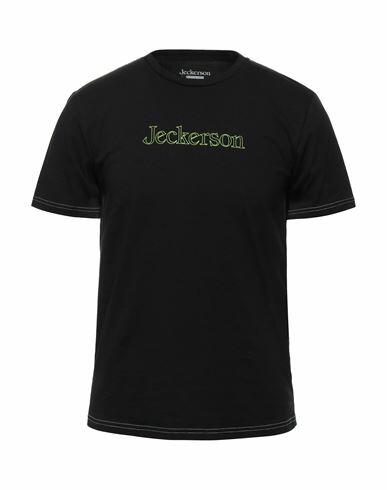 Jeckerson Man T-shirt Black Cotton, Elastane Cover