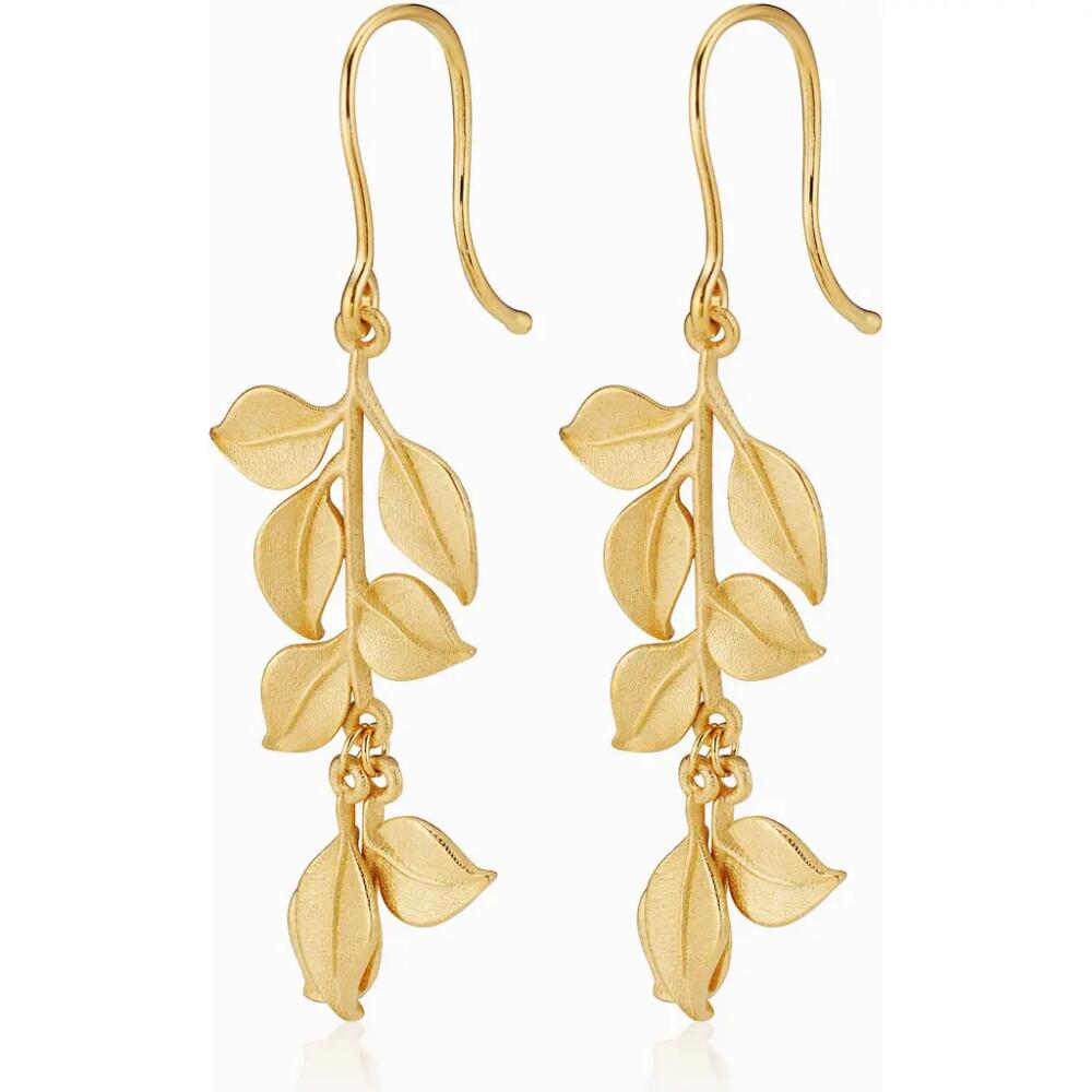 Oradina 14K Yellow Gold New Beginnings Drop Earrings Cover