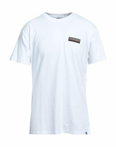 Napapijri Man T-shirt White Cotton Cover