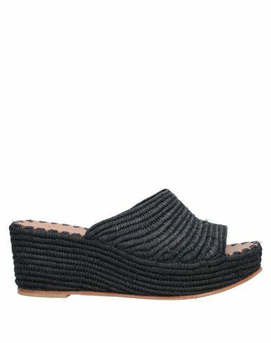 Carrie Forbes Woman Sandals Black Natural raffia Cover