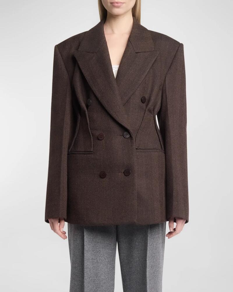 JW Anderson Hourglass Double-Breasted Wool Jacket Cover