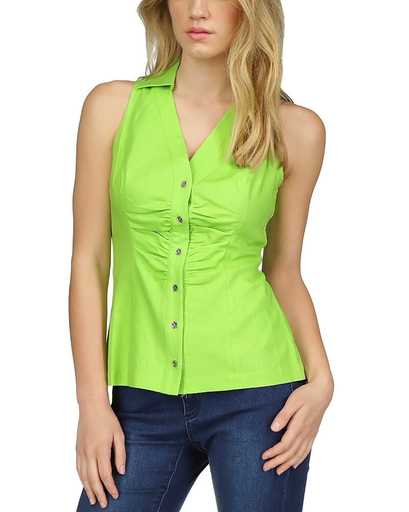 Michael Kors Button Up Halter Top Cover