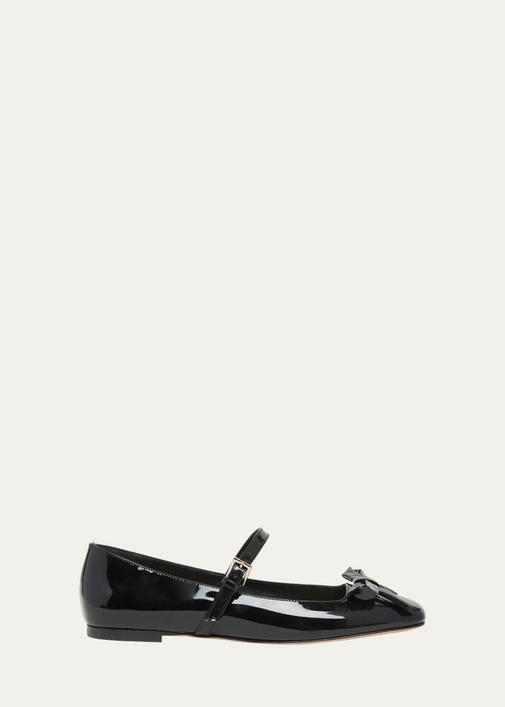 Valentino Garavani Romance Patent Bow Mary Jane Ballerina Flats Cover