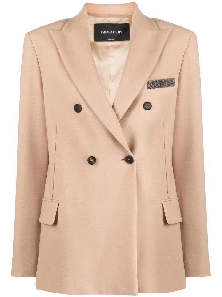 Fabiana Filippi double-breasted blazer - Neutrals Cover