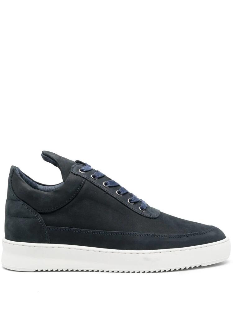 Filling Pieces low-top suede sneakers - Blue Cover