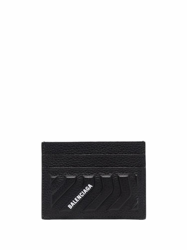 Balenciaga Car logo-print card holder - Black Cover