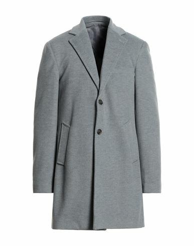 Squad² Man Coat Grey Polyester, Viscose Cover