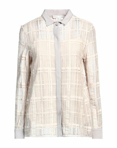 Fabiana Filippi Woman Shirt Beige Cotton, Polyamide, Acetate, Silk, Ecobrass Cover