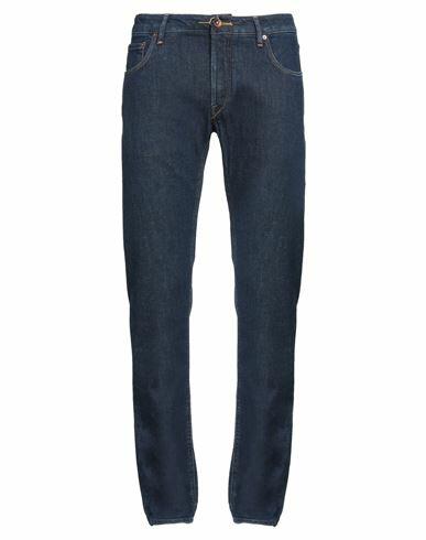 Hand Picked Man Jeans Blue Cotton, Elastane Cover