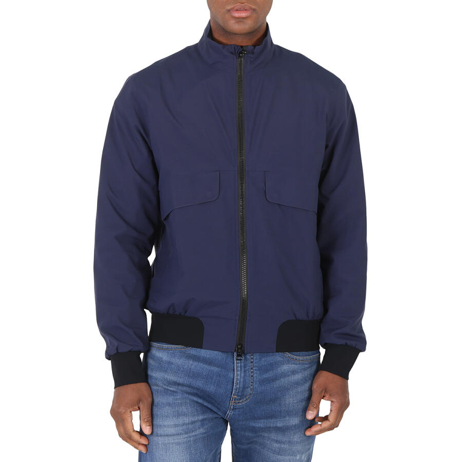 Save The Duck Mens Navy Blue Alcyone Bomber Jacket Cover