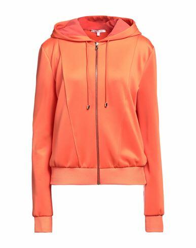 Patrizia Pepe Woman Sweatshirt Orange Polyester, Elastane Cover