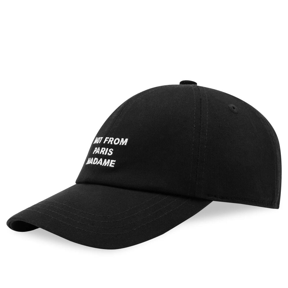 Drôle de Monsieur Men's Slogan Logo Cap in Black Cover