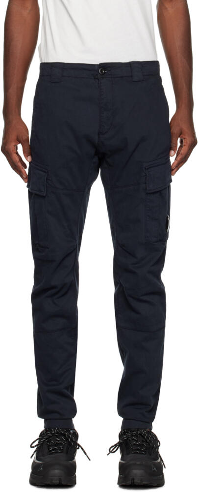 C.P. Company Navy Ergonomic Cargo Pants Cover