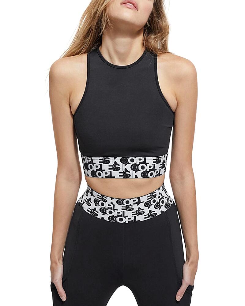 The Kooples Leopard Print Sports Bra Cover