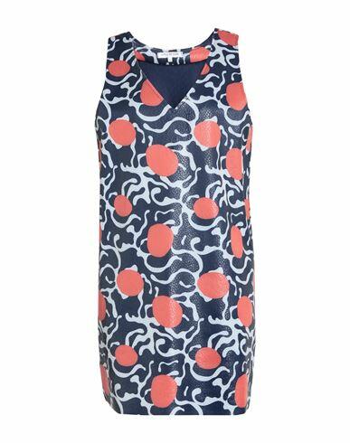 La Fille Des Fleurs Woman Mini dress Blue Polyamide, Elastane Cover