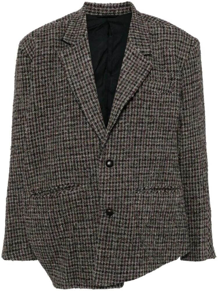 Doublet Zombie Silhouette tweed blazer - Grey Cover