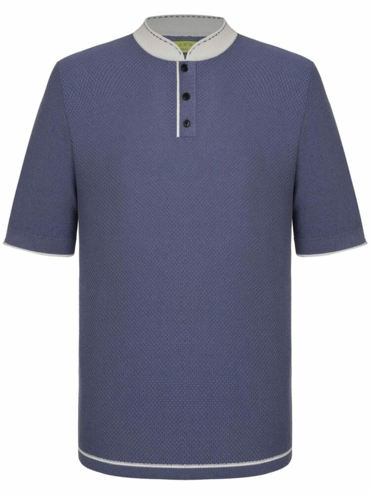 Shanghai Tang cotton polo shirt - Blue Cover