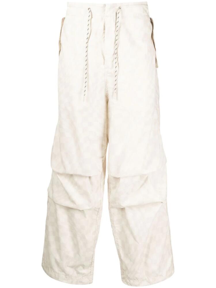 FIVE CM drawstring straight-leg trousers - Neutrals Cover