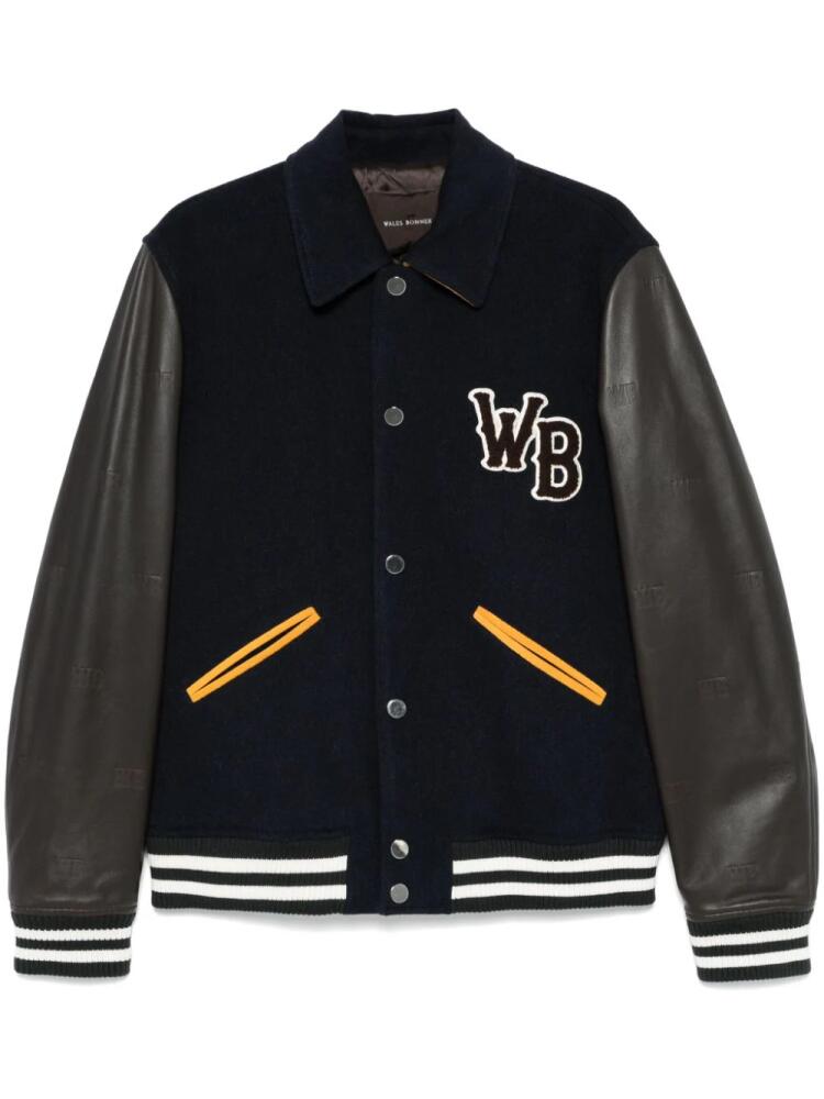 Wales Bonner Prince bomber jacket - Blue Cover