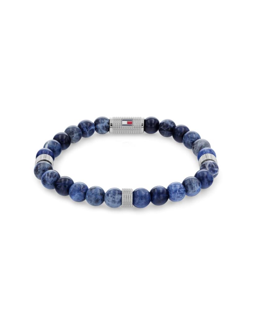 Tommy Hilfiger Men's Stone Beaded Bracelet - Blue Cover