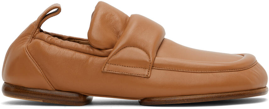 Dries Van Noten Tan Padded Loafers Cover