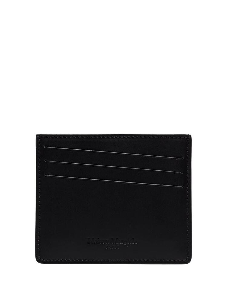 Maison Margiela four-stitch leather cardholder - Black Cover