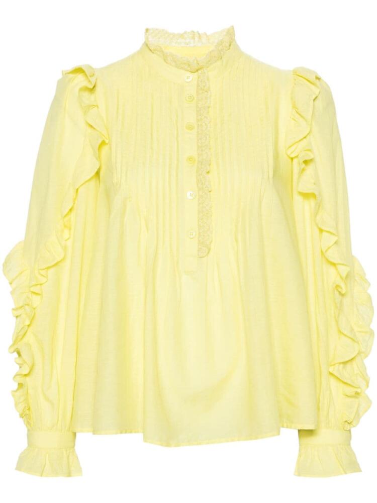 Zadig&Voltaire Timmy Tomboy ruffle-detail blouse - Yellow Cover