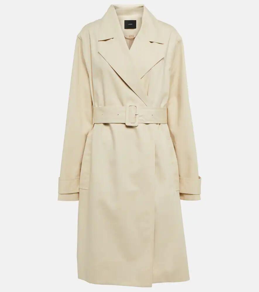 Joseph Charah belted cotton twill raincoat Cover