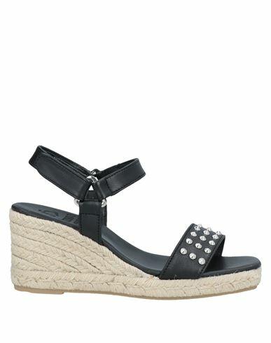 Kanna Woman Espadrilles Black Soft Leather Cover