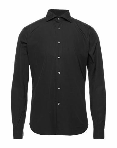 Alessandro Gherardi Man Shirt Black Size 14 ½ Cotton Cover