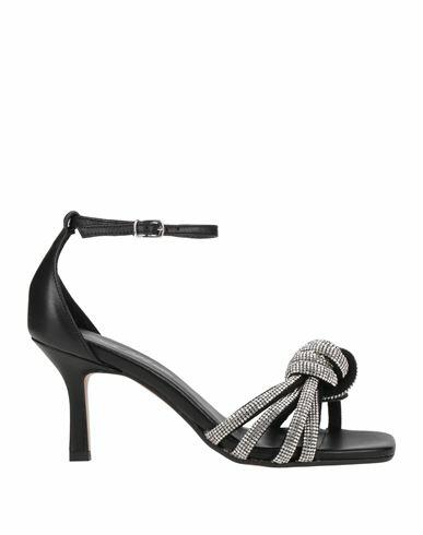 Paolo Mattei Woman Sandals Black Leather Cover