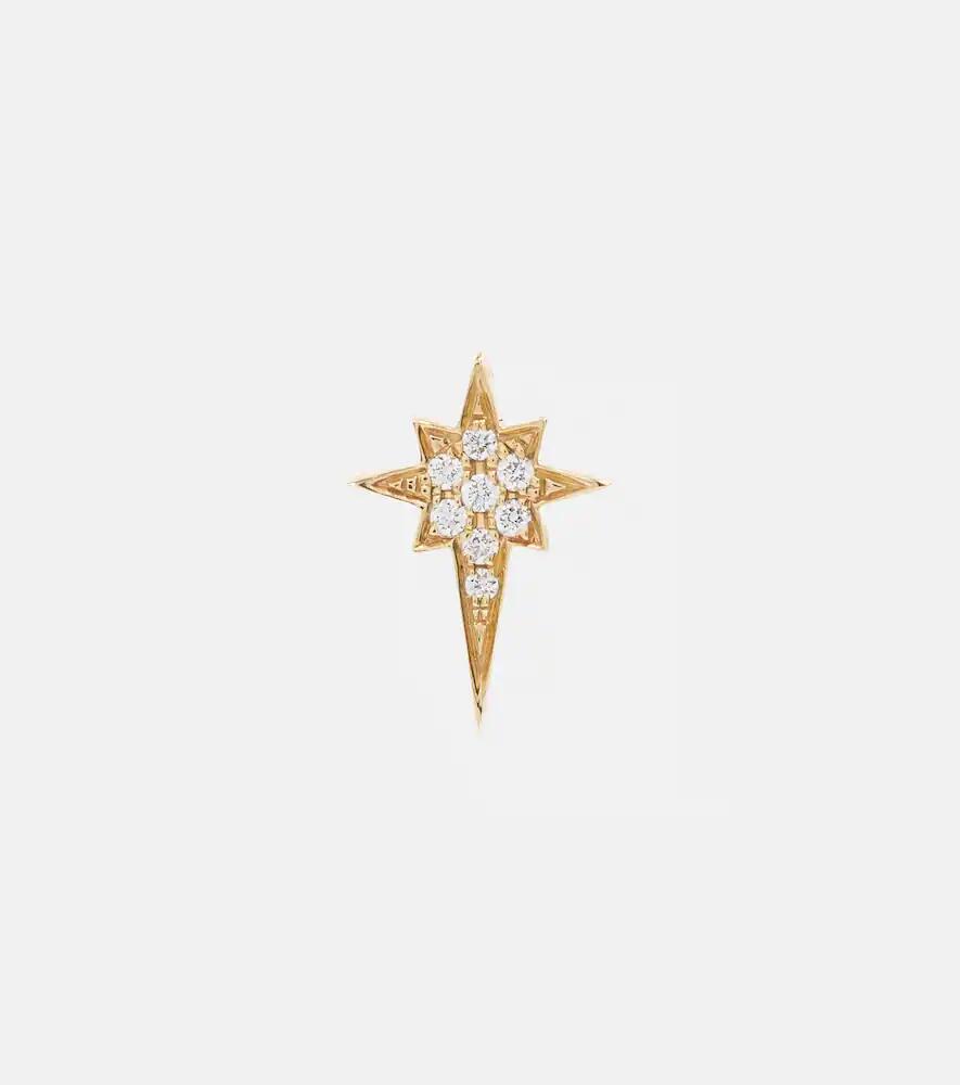 Robinson Pelham North Star Small 14kt gold single earring with diamonds Cover