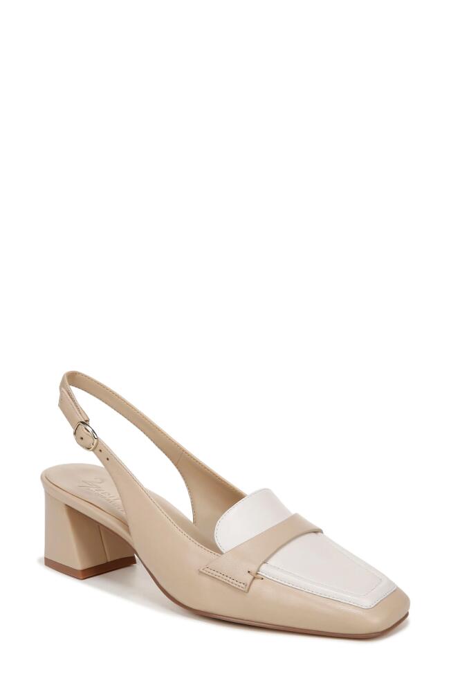 27 EDIT Naturalizer Hunny Slingback Pump in Tan /Warm White Leather Cover