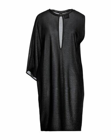 Fisico Woman Midi dress Black Viscose, Polyester, Polyamide Cover