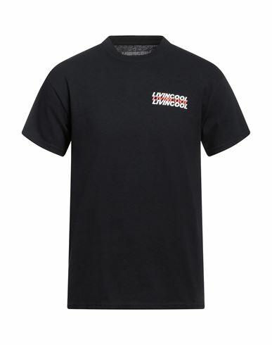 Livincool Man T-shirt Black Cotton Cover