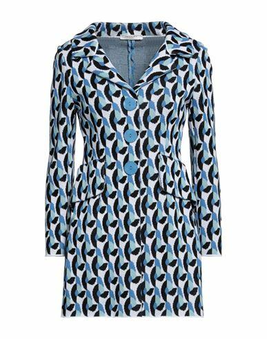 Charlott Woman Overcoat & Trench Coat Light blue Cotton Cover