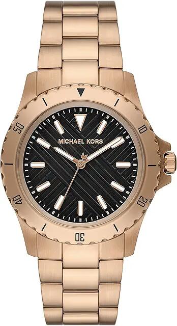 Michael Kors MK9140 - Slim Everest Three Hand Watch (Brown) Watches Cover