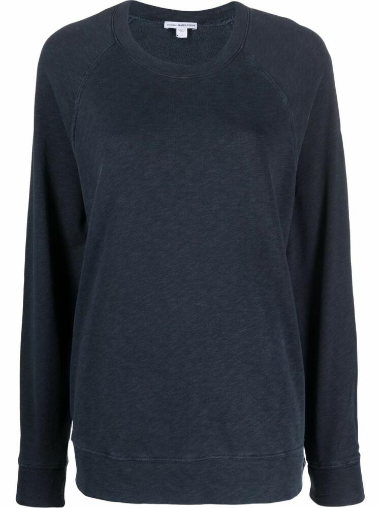 James Perse round-neck jumper - Blue Cover