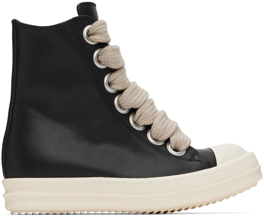 Rick Owens Black Porterville Jumbo Laced Sneakers Cover